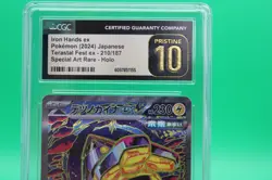 Pokemon Iron Hands EX Terastal Fest JPN Special Art Rare 210/187 PRISTINE 10 CGC - Image 2