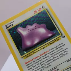 Pokemon TCG - Ditto 3/62 Fossil Holo Rare WOTC 1999 - EXC - Image 1