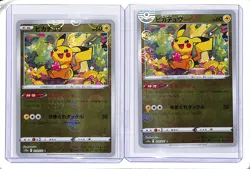 (2) Lot 2022 Pokemon Japanese Pikachu Reverse Foil Dark Phantasma #014/071 - Image 1