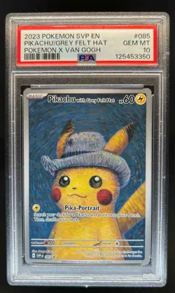 2023-25 Pokemon SV Black Star Promos SVP EN Pikachu #085 PSA 10 - Image 1