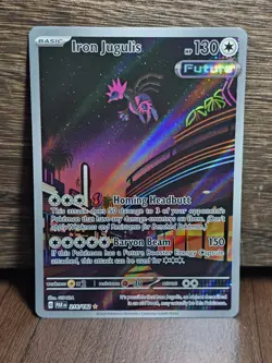 (NM) Iron Jugulis 216/182 SV04: Paradox Rift Illustration Rare Pokemon - Image 1