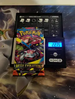 22.75g Heavy MEGA EVOLUTION Pokemon Booster Pack English - Sealed - Image 1