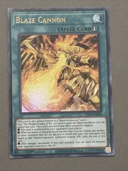 Blaze Cannon LED7-EN005 Legendary Duelists: Rage of Ra-1st Edition Ultra Rare LP - Image 1
