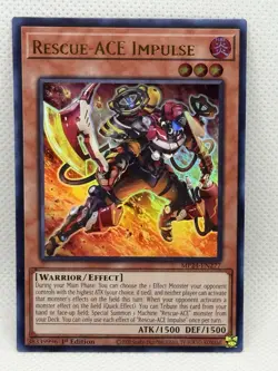 Yugioh! Rescue-ACE Impulse - AMDE-EN001 - Super Rare - 1st Edition - NM - Image 1