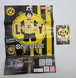 One Piece x BVB Borussia Dortmund Promo Card Monkey D Luffy ST13-003 Sealed - Image 1