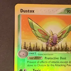 Dustox Reverse Holo Rare 6/109 EX Ruby and Saphire Pokemon Card - Image 2