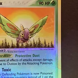 Dustox Reverse Holo Rare 6/109 EX Ruby and Saphire Pokemon Card - Image 3
