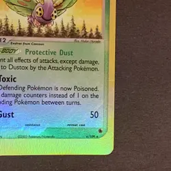 Dustox Reverse Holo Rare 6/109 EX Ruby and Saphire Pokemon Card - Image 4