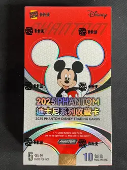 2025 Kakawow Phantom Disney Trading Cards Factory Sealed Box 4 - Image 1