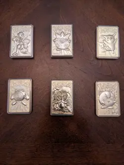 Pokemon 23K gold plated trading cards 1999 Burger King full set Pokeballs - Image 1