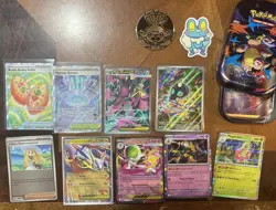 Mega Evolutions Pokemon Card Lot Of 9 Mega Gardevoir EX, mawhile, & tin/sticker - Image 1