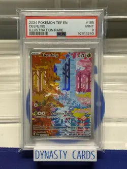 PSA 9 MINT Deerling 165/162 Illustration Rare Temporal Forces Pokemon Card - Image 1