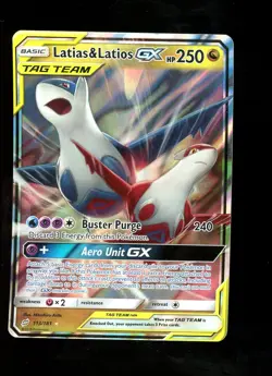2019 Latias & Latios GX 113/181 Team Up Ultra Rare Full Art Pokemon Card #1 - Image 1
