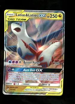 2019 Latias & Latios GX 113/181 Team Up Ultra Rare Full Art Pokemon Card #2 - Image 1