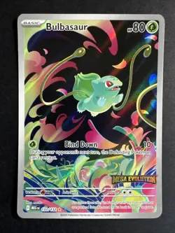 Pokemon Card - Bulbasaur FULL ART HOLO PROMO - Mega Evolution - Image 2