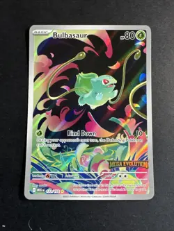 Pokemon Card - Bulbasaur FULL ART HOLO PROMO - Mega Evolution - Image 3