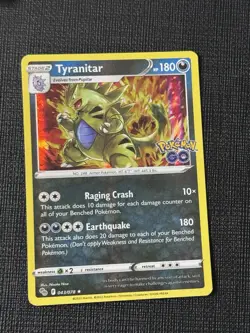 Tyranitar 043/078 Pokemon Go 2022 Trading Card Foil / Holo Card Rare - Image 1