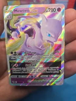 Pokemon TCG Mewtwo VSTAR Holo Ultra Rare Card 031/078 Near Mint Condition - Image 1