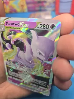 Pokemon TCG Mewtwo VSTAR Holo Ultra Rare Card 031/078 Near Mint Condition - Image 4