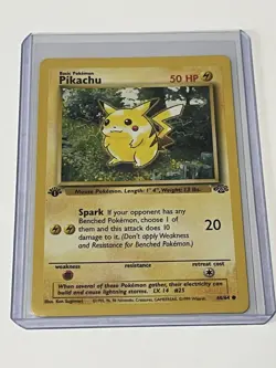 Pokemon Card Jungle 1st Edition Pikachu 60/64 Rare Vintage Near Mint - Image 1