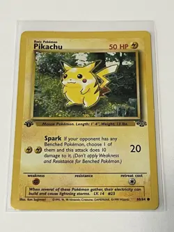 Pokemon Card Jungle 1st Edition Pikachu 60/64 Rare Vintage Near Mint - Image 3