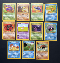 Pokemon TCG - Fossil - 11-card Lot #13 - Common / Uncommon - WOTC Vintage LP+ - Image 1
