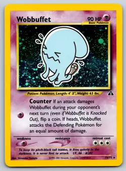 Wobbuffet (35) 35/75 Neo Discovery LP- Pokemon Card TCG - Image 1