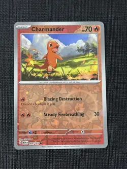 Charmander 004/165 Cosmos Reverse Holo Foil Costco Promo Pokemon Card NEAR MINT - Image 1
