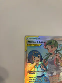 Pokemon TCG Mallow & Lana Full Art Holo Card 231/236 Sm-Cosmic Eclipse - Image 2