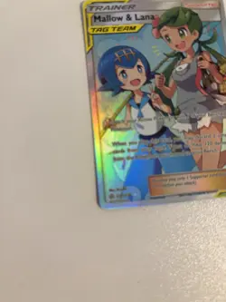 Pokemon TCG Mallow & Lana Full Art Holo Card 231/236 Sm-Cosmic Eclipse - Image 5