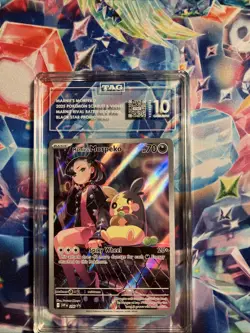TAG 10 Marnie's Morpeko SVP 206 Illustration Battle Deck Promo Pokemon Card TCG - Image 1