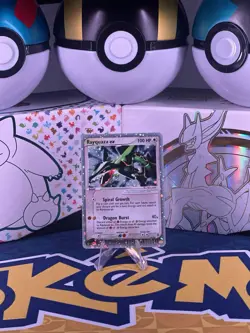 Pokemon EX Dragon Rayquaza Holo Card #97/97 Ultra Rare LP-MP - Image 1