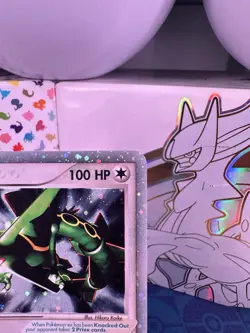 Pokemon EX Dragon Rayquaza Holo Card #97/97 Ultra Rare LP-MP - Image 4