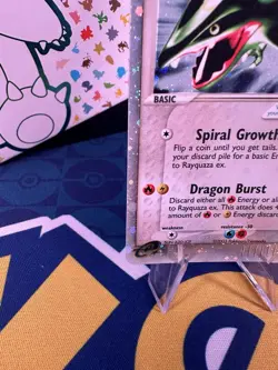 Pokemon EX Dragon Rayquaza Holo Card #97/97 Ultra Rare LP-MP - Image 5