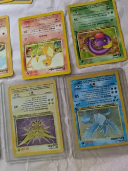 Unknown Lot Of Pokemon Base Set Cards W/ Holos - Image 3