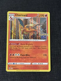 Charizard 010/078 Pokemon Go Holo Rare Pokemon Card NM - Image 1
