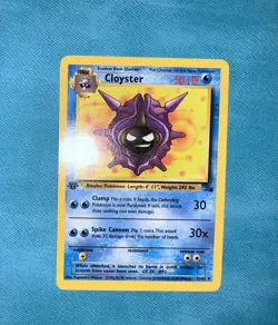 1st Edition - Cloyster - 32/62 - 1999 Pokemon Fossil WOTC Vintage Card - NM - Image 1