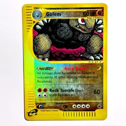 2002 Pokemon e-Card Series - Expedition Reverse Foil Golem #49 0n5m - Image 2
