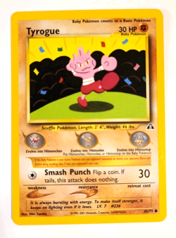Near Mint - Tyrogue - 66/75 - Neo Discovery - WOTC era Vintage Pokemon Card - Image 1