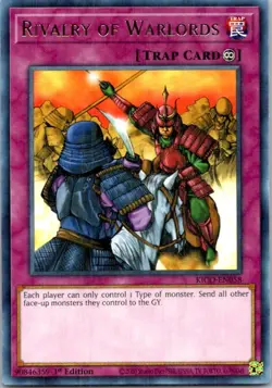 Rivalry of Warlords KICO-EN058 Yu-Gi-Oh! Card Light Play 1st Edition - Image 1