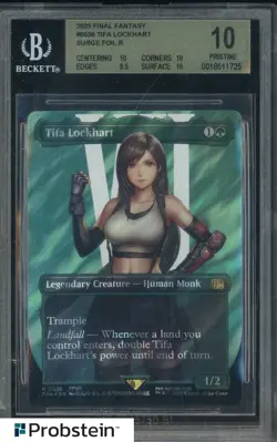 2025 MTG Final Fantasy Borderless Surge Foil #0536 Tifa Lockhart BGS 10 PRISTINE - Image 1