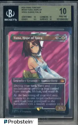 2025 MTG Final Fantasy EN Borderless Surge Foil #0549 Yuna Hope of Spira BGS 10 - Image 1
