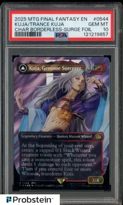 2025 MTG Final Fantasy Borderless Surge Foil #0544 Kuja Trance Kuja PSA 10 - Image 1