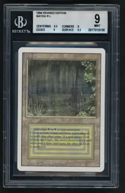 ***BGS 9 Quad++ Bayou*** MTG Revised Kid Icarus - Image 1
