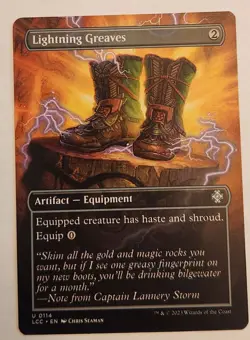 Lightning Greaves (Borderless) Commander: the Lost Caverns of Ixalan Regular NM+ - Image 1