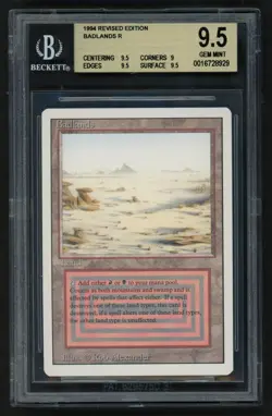***BGS 9.5 Badlands*** MTG Revised Kid Icarus - Image 1