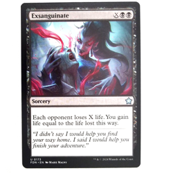 x4 Exsanguinate Foundations Sorcery Uncommon Black Playset MTG FDN TCG CCG - Image 1