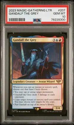 2023 MTG Gandalf The Grey #207 LOTR Lord of the Rings - PSA GEM MINT 10 - Image 1
