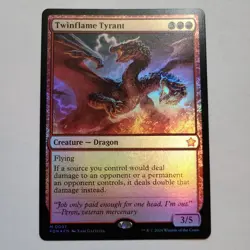 Magic the Gathering - Twinflame Tyrant (Foil) - Foundations - NM - Image 1