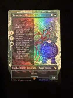 Summon: Magus Sisters (Borderless) Commander: Final Fantasy Foil - Image 1